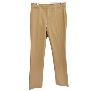 Lauren Ralph Lauren khaki tan stretch straight slim pants size 6.
